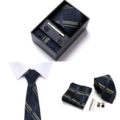4Pcs Men's Business Formal Elegant Necktie Set - Style #9 - image 9
