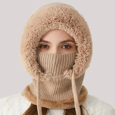 3 In 1 Outdoor Warm Knitted Beanie Hat With Scarf And Mask - image 3