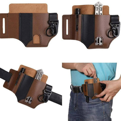 Outdoor Survival Tactical Wallet Leather Belt Bag - image 3