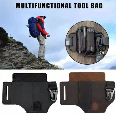 Outdoor Survival Tactical Wallet Leather Belt Bag - image 2