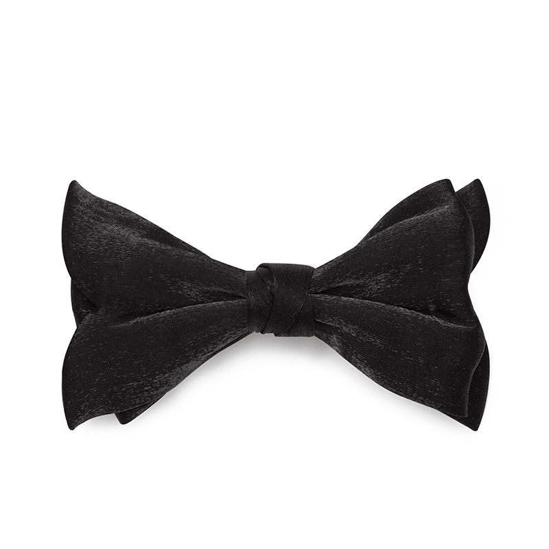2Pcs Men's Solid Color Pocket Square Bow Tie - image 9