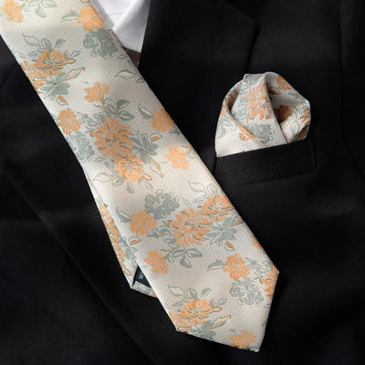 5pcs Men's Beige Flower Pattern Bow Ties Gift Box - image 2