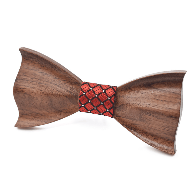 Unisex Creative Dark Wooden 3D Bow Tie - Style #8 - image 7