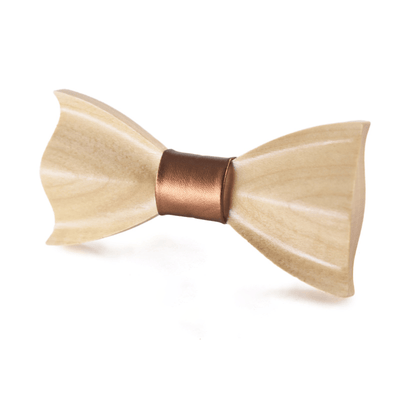 Unisex Creative Light Colored Wooden 3D Bow Tie - Style #5 - image 4