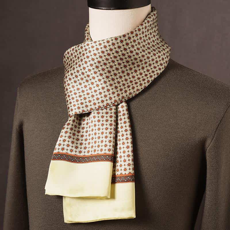 Men's Retro Ethnic Style Long Pure Silk Scarf - Style #18 - image 17