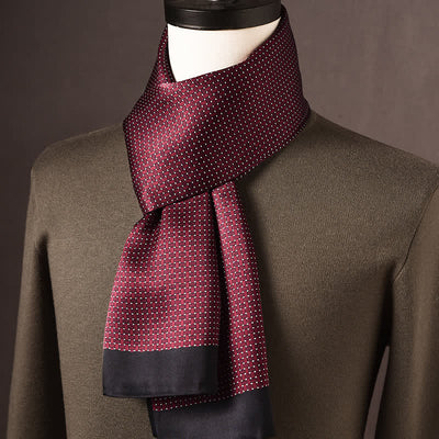 Men's Retro Ethnic Style Long Pure Silk Scarf - Style #23 - image 22