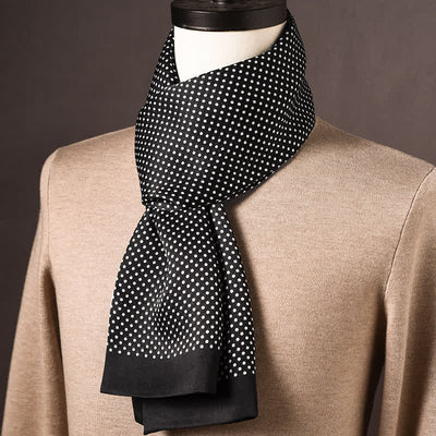 Men's Retro Ethnic Style Long Pure Silk Scarf - Style #20 - image 19