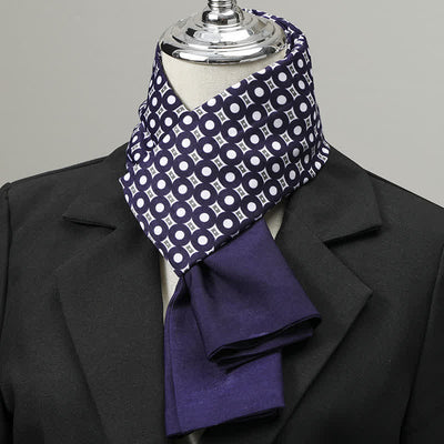 Men's Geometric Pattern Elegant Business Long Scarf - Style #9 - image 8