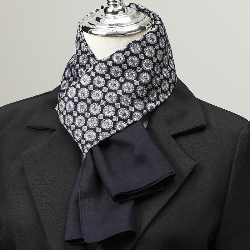 Men's Geometric Pattern Elegant Business Long Scarf - Style #10 - image 9