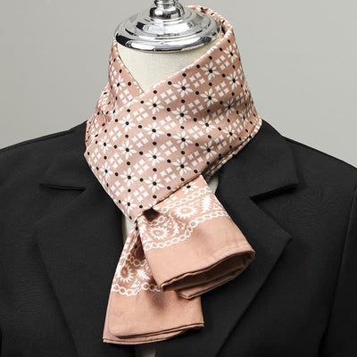 Men's Geometric Pattern Elegant Business Long Scarf - Style #6 - image 5