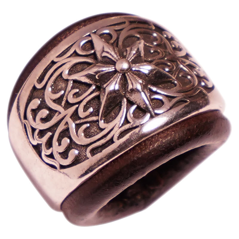 Hexagram Round Button Cashew Printed Pocket Square - image 2