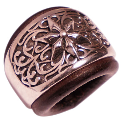 Hexagram Round Button Cashew Printed Pocket Square - image 2