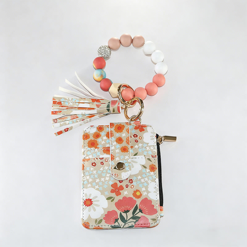 Colorful And Natural Style Floral Print Bracelet Wallet - Style #8 - image 8