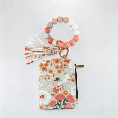 Colorful And Natural Style Floral Print Bracelet Wallet - Style #8 - image 8