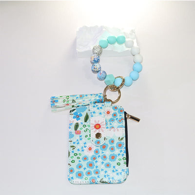 Colorful And Natural Style Floral Print Bracelet Wallet - Style #2 - image 2