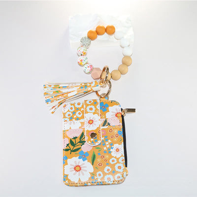 Colorful And Natural Style Floral Print Bracelet Wallet - Style #9 - image 9