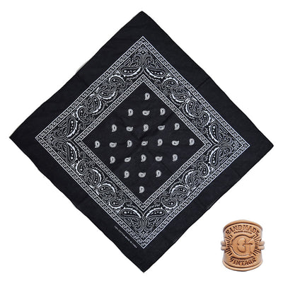 Multi Pattern Retro Pocket Square With Letter Buckle - Style #9 - image 13