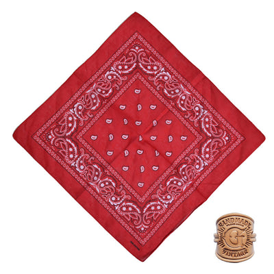 Multi Pattern Retro Pocket Square With Letter Buckle - Style #6 - image 10