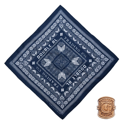 Multi Pattern Retro Pocket Square With Letter Buckle - Style #1 - image 2