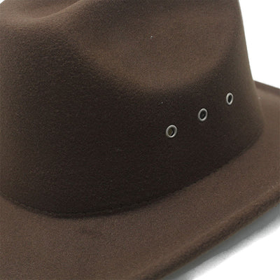 Men's Silver Patterned Disc Brim Belt Cowboy Hat - image 3