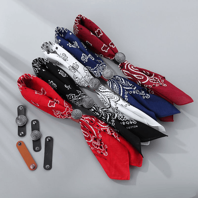 Retro Cashew Print Pocket Square With Coin Buckle - image 0