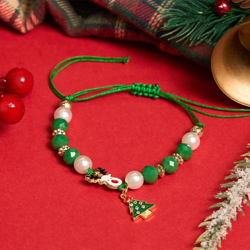 4Pcs Christmas Santa Claus Elk Colorful Bracelet - image 4