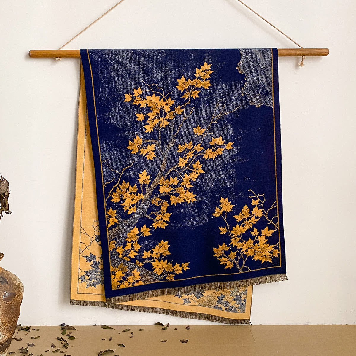 Women's Floral Print Fringed Shawl Scarf - Style #5 - image 5