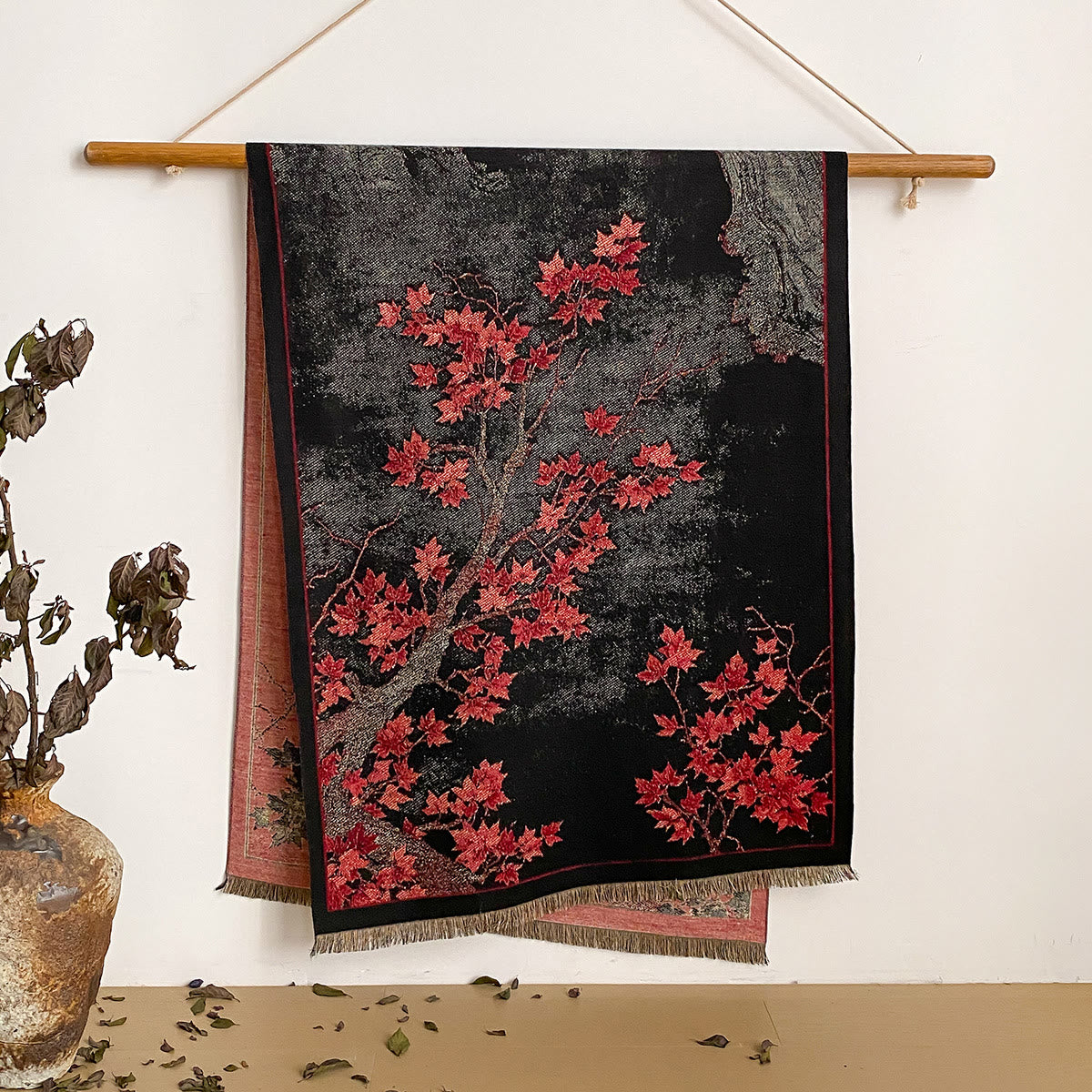 Women's Floral Print Fringed Shawl Scarf - Style #4 - image 4