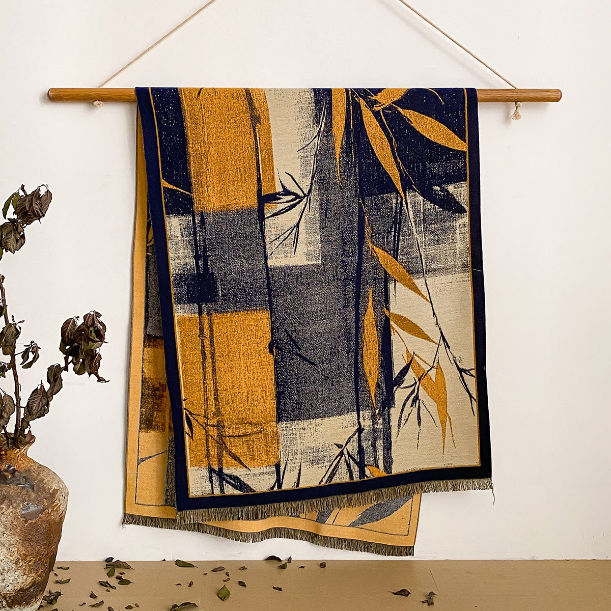 Women's Floral Print Fringed Shawl Scarf - Style #8 - image 8