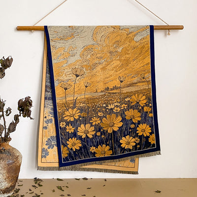 Women's Floral Print Fringed Shawl Scarf - Style #25 - image 25