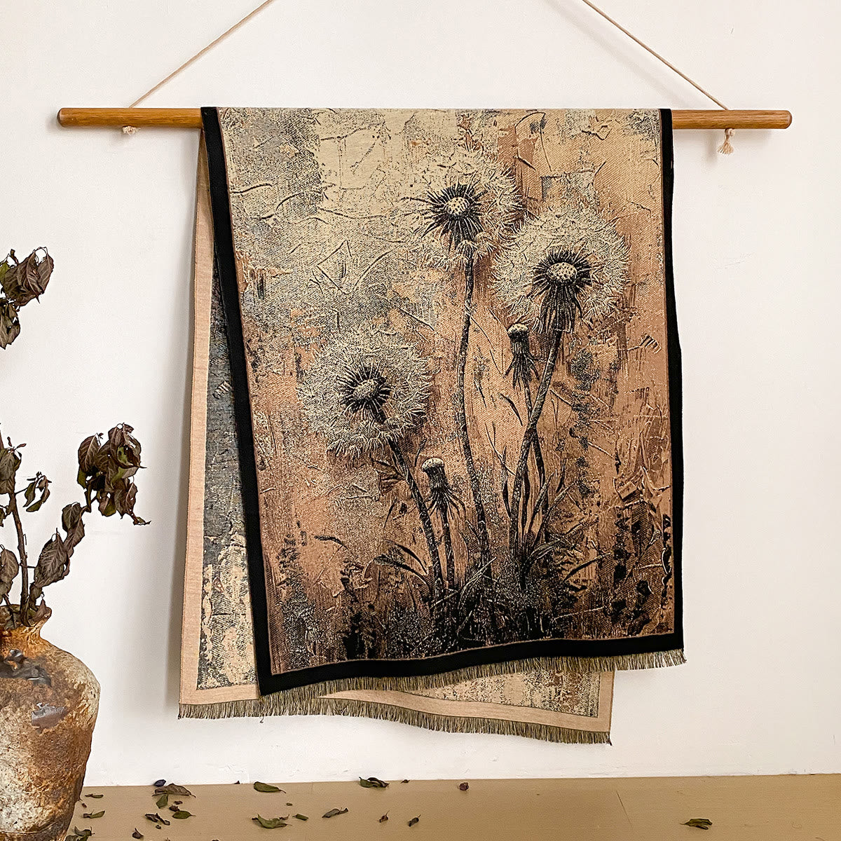 Women's Floral Print Fringed Shawl Scarf - Style #27 - image 27