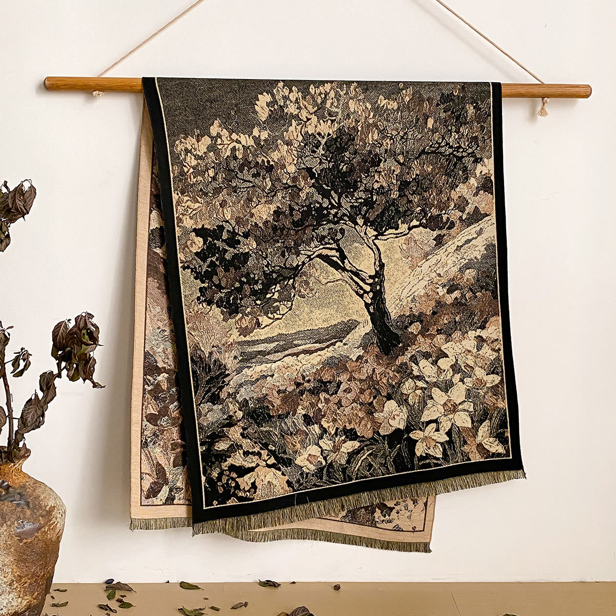 Women's Floral Print Fringed Shawl Scarf - Style #48 - image 48