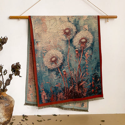 Women's Floral Print Fringed Shawl Scarf - Style #28 - image 28