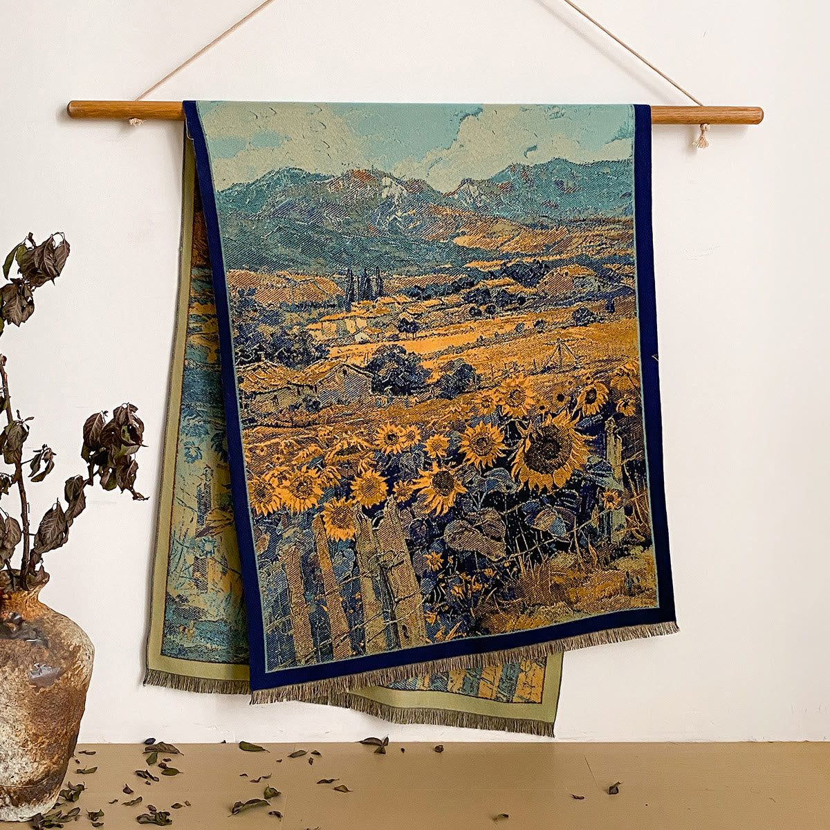 Women's Floral Print Fringed Shawl Scarf - Style #40 - image 40