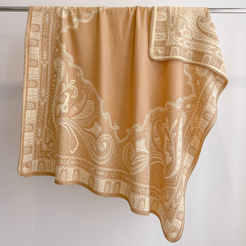 Women's Paisley Pattern Fringed Shawl Scarf - image 1