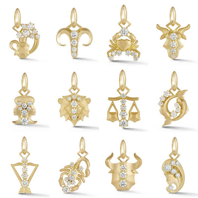 Diamond-Embellished Zodiac Symbol Necklace - image 0