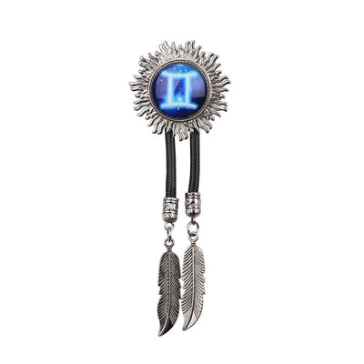 Zodiac Sign Series Retro Metal Bolo Ties - Gemini - image 6