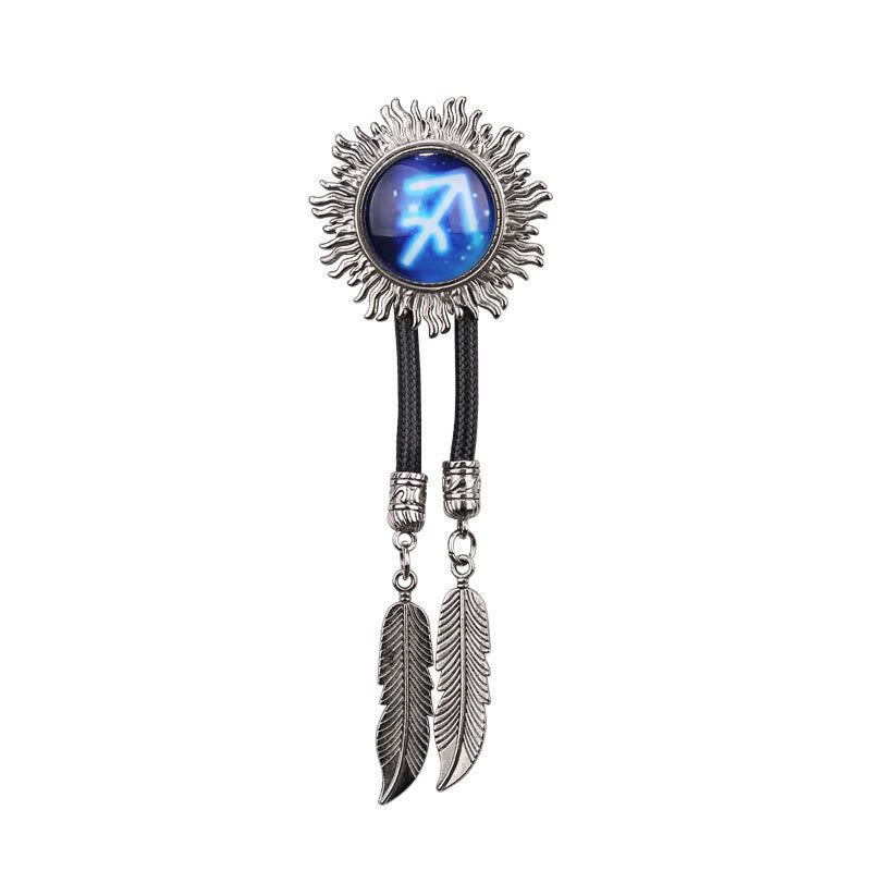 Zodiac Sign Series Retro Metal Bolo Ties - Sagittarius - image 12