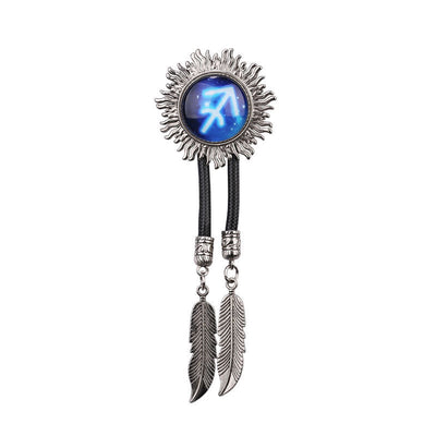 Zodiac Sign Series Retro Metal Bolo Ties - Sagittarius - image 12