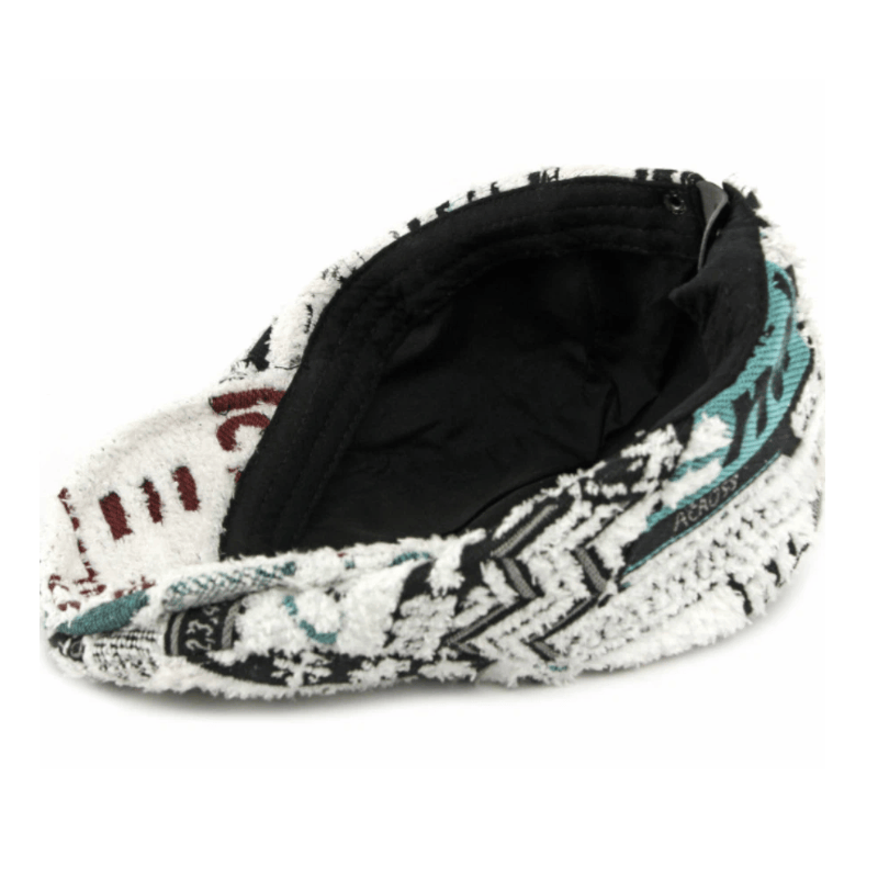 Men's Creative Splicing Printed Hairy Winter Beret Hat - image 5
