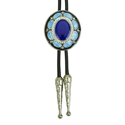 Vintage Onyx and Enamel Bolo Tie - Style #4 - image 5
