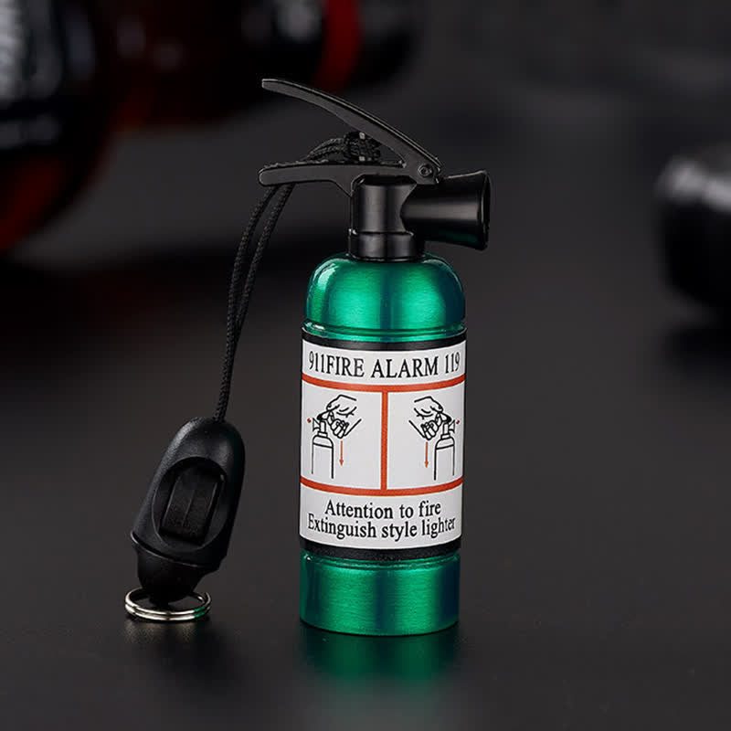Gas Cylinder Extinguisher Matchstick Refillable Oil Lighter - Extinguisher - Green - image 15