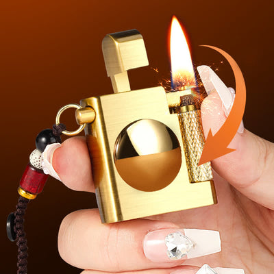 Square Rotating Decompression Inflatable Kerosene Lighter - image 3