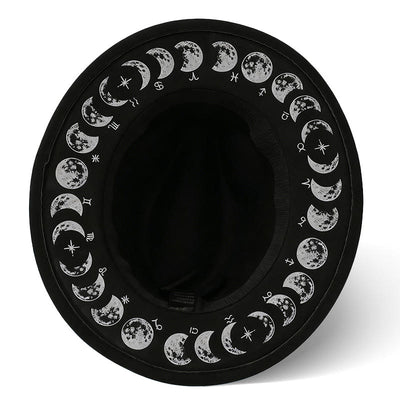 Creative Men's Moon Phase Changes Astrology Cowboy Hat - image 5