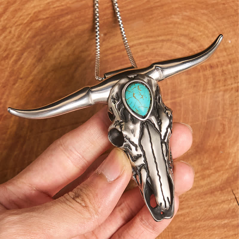 Initial Letter DIY Hidden Knife Buckle Turquoise Bull Pendant Bundle Set - image 2