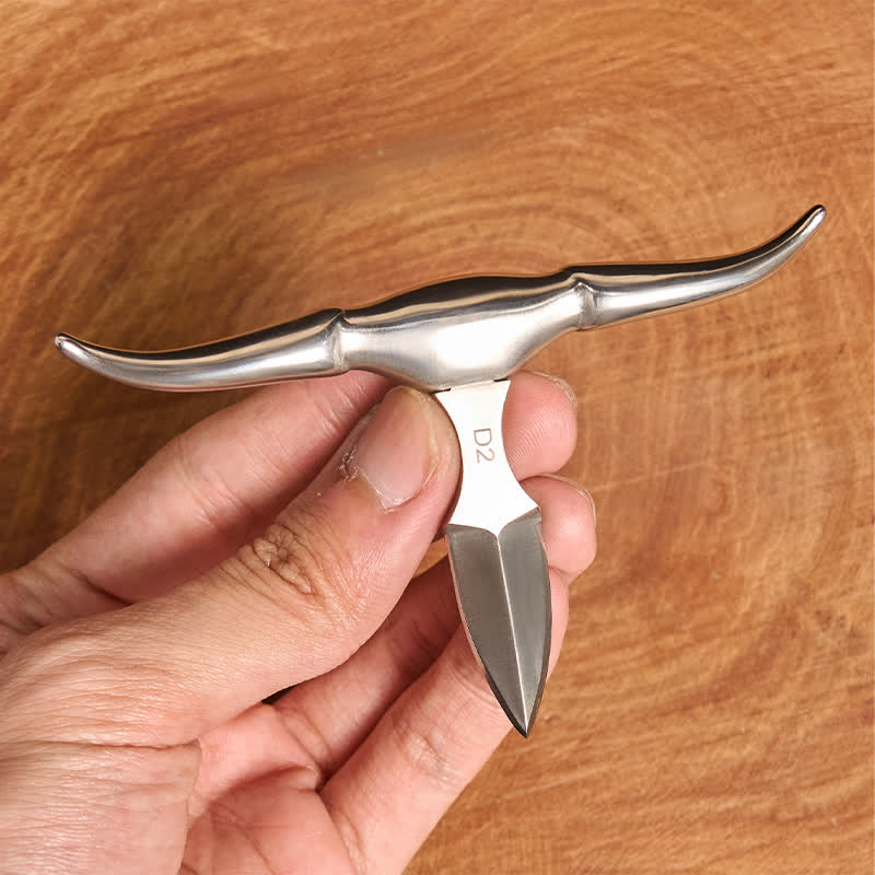 Initial Letter DIY Hidden Knife Buckle Turquoise Bull Pendant Bundle Set - image 5