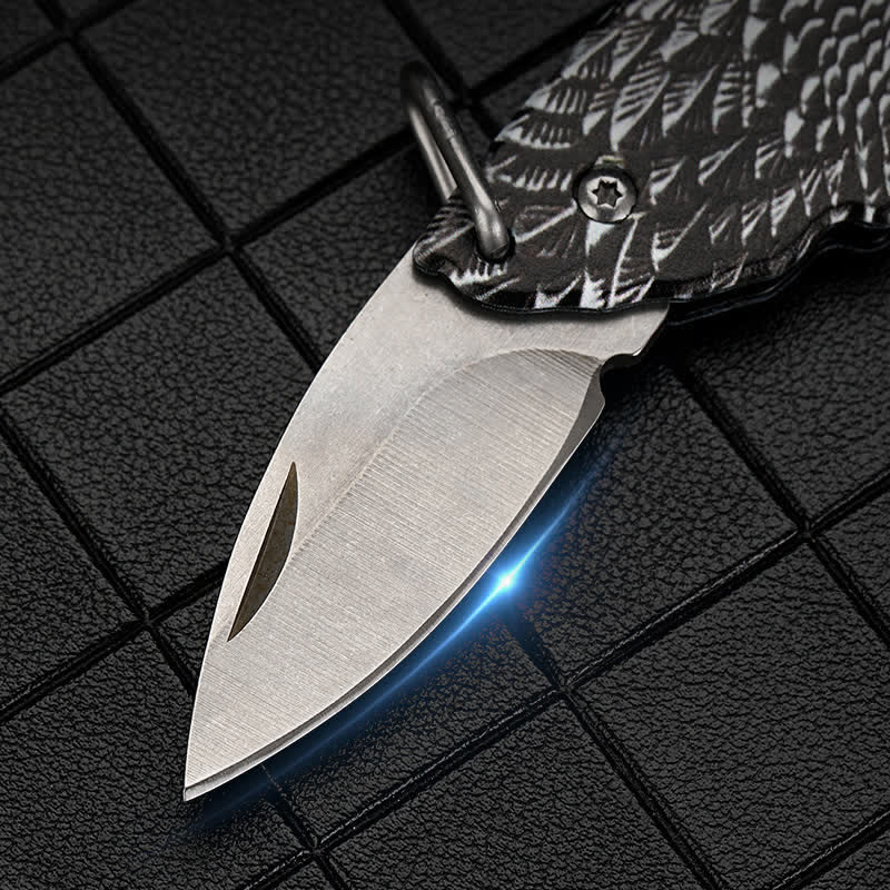 Mini EDC Tool Eagle Hidden Folding Knife Pendant Necklace - image 7