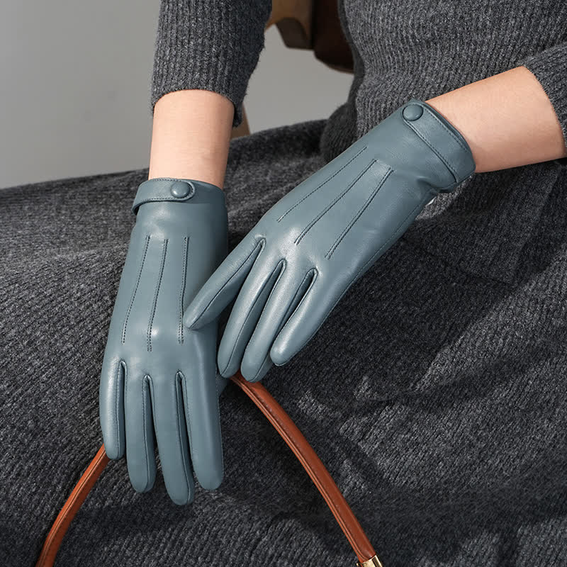 Women's Sophisticated Touch Genuine Sheepskin Leather Gloves - image 3