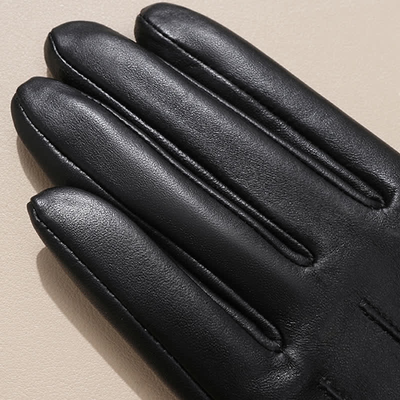 Women's Sophisticated Touch Genuine Sheepskin Leather Gloves - image 8
