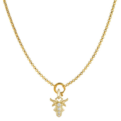 Diamond-Embellished Zodiac Symbol Necklace - Capricorn - image 10